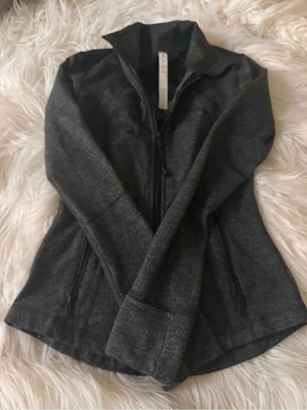 lululemon athletica Charcoal Heather Full-Zip Utility Jacket